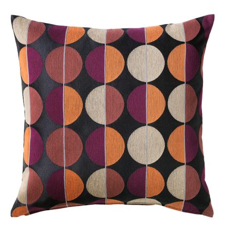 Чехол на подушку ОТТИЛЬ, черный, разноцветный (50x50 см)