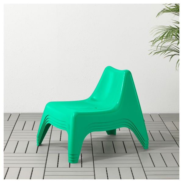 Детское садовое кресло БУНСЁ, зеленый - фото 2