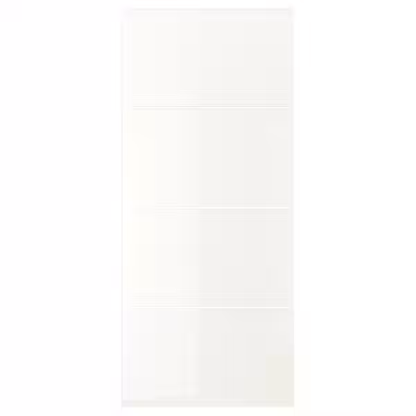 FÄRVIK 4 панели д/рамы раздвижной дверцы - белое стекло 100x236 см - фото 1