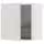 METOD Навесной шкаф с сушилкой - белый/Aspudden светло-серый 60x60 см