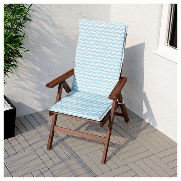 Подушка на садовую мебель НЭСТОН, голубой (116x47 см) - фото 2