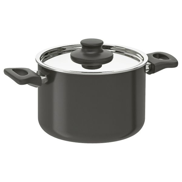 Кастрюля с крышкой, серый 3 л IKEA ШЭНКА 103.734.76 - фото 1