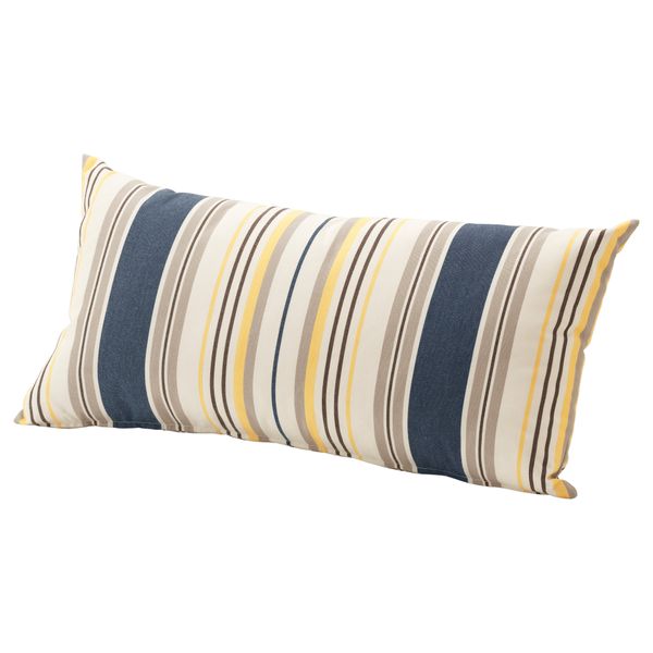 Подушка для садовой мебели ГРЕНО, синий, серый (59x30 см) - фото 1