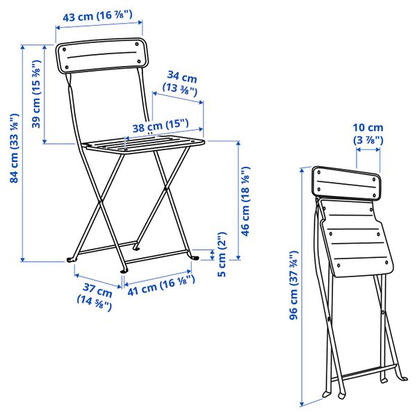 IKEA в интерьере - схема-чертеж с размерами
