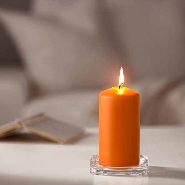 Неароматическая формовая свеча, темно-оранжевый, 14 см IKEA DAGLIGEN ДАГЛИГЕН 505.928.77 - фото 2