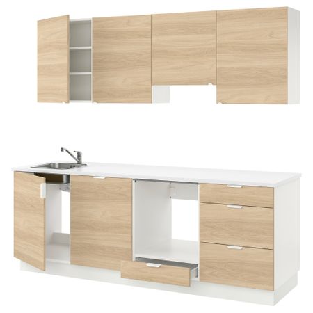 Кухня, под дуб, 243x63.5x222 см IKEA BEGIVENHET БЕГИВЕНХЕТ 293.379.21