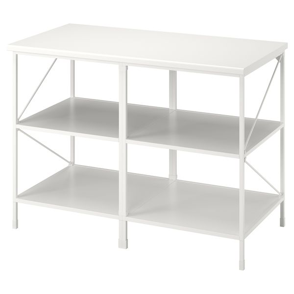 Стол разделочный, белый, 123x63.5x91 см IKEA BEGIVENHET БЕГИВЕНХЕТ 693.315.16 - фото 1