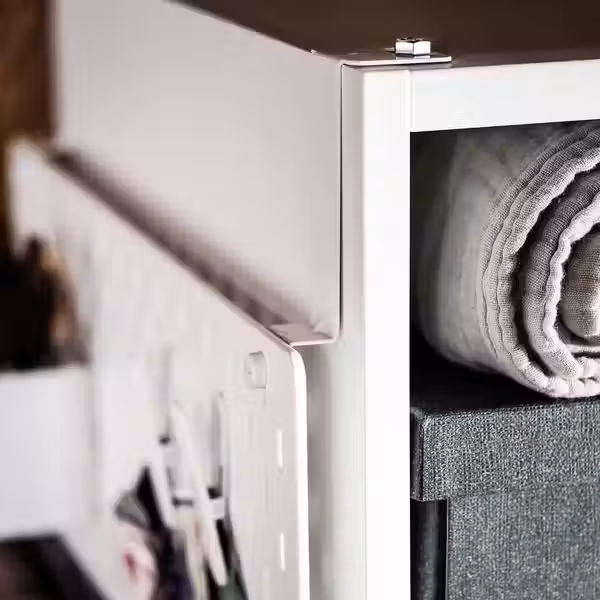 SKÅDIS Соединитель для гардероба - белый - схема-чертеж с размерами