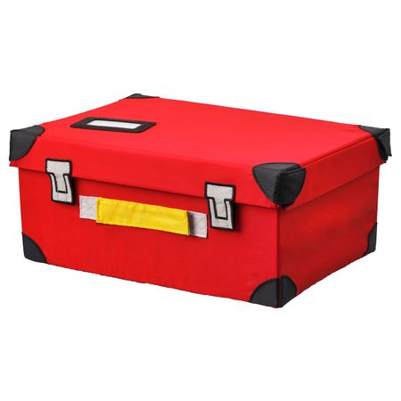 Чемодан для игрушек, красный 35x25x15 см IKEA ФЛЮТТБАР 403.659.84