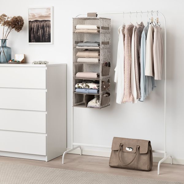 Подвесной модуль,7отделений, бежевый 30x30x90 см IKEA STORSTABBE СТОРСТАББЕ 804.224.78 - фото 3