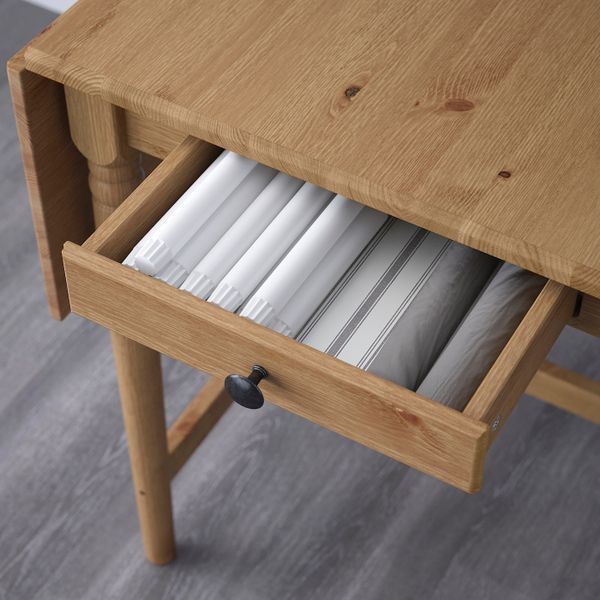Стол c откидными полами, морилка, антик 65/123x78 см IKEA ИНГАТОРП 904.231.04 - фото 6