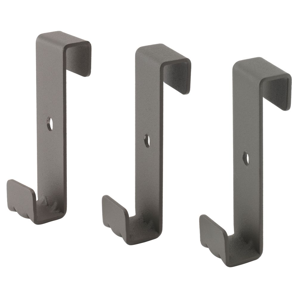 Крючок для боковой стойки ИВАР, серый - фото 1