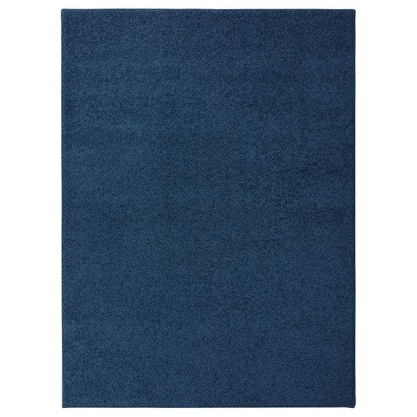 Ковер, длинный ворс АЛЛЕРСЛЕВ, темно-синий (133x180 см) - фото 1