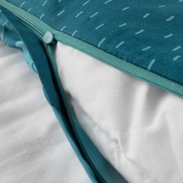 Пододеяльник и 1 наволочка, обезьянка, синий 150x200/50x70 см IKEA ДЬЮНГЕЛЬСКОГ 703.937.11 - фото 5