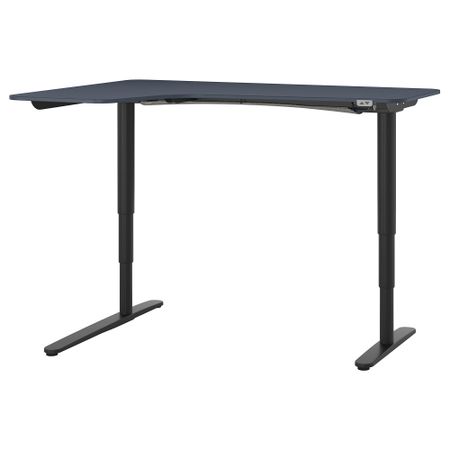 Угловой письменный стол левосторонний трансформер, 160x110 cm IKEA BEKANT БЕКАНТ 492.822.82