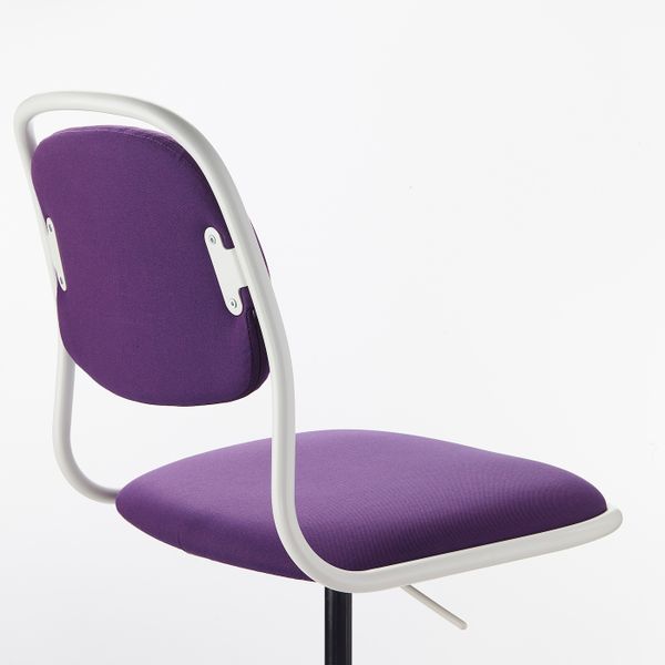 Рабочий стул, белый/Висле фиолетовый IKEA ÖRFJÄLL ОРФЬЕЛЛЬ 893.030.70 - фото 3