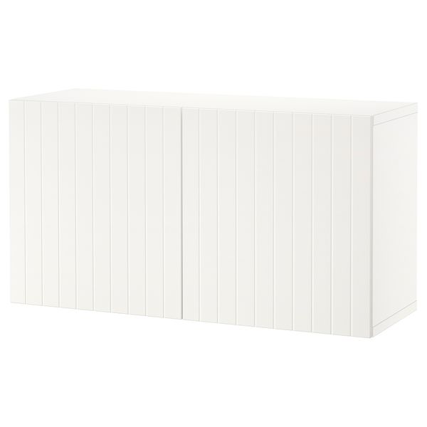 Стеллаж с дверьми, белый, Sutterviken белый, 120x42x64 см IKEA BESTÅ БЕСТО 494.251.58 - фото 1