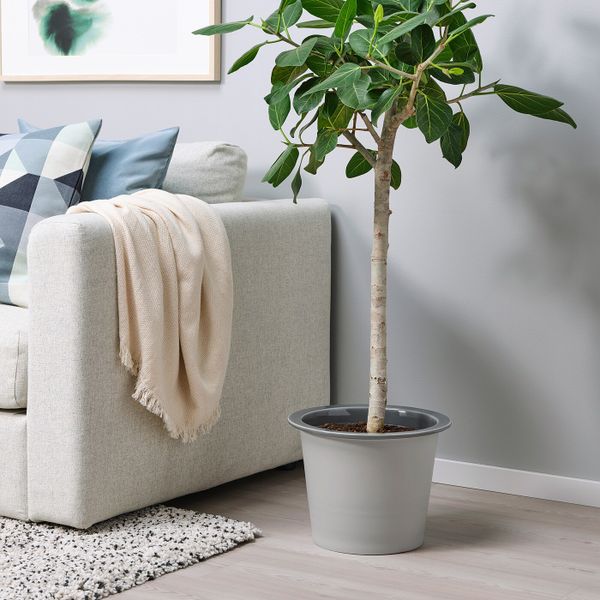 Кашпо, для дома, улицы синий/серый 24 см IKEA FNITTRIG ФНИТТРИГ 204.795.14 - фото 4