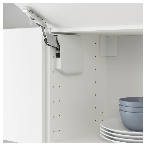 Горизонтальный навесной шкаф МЕТОД, белый, Веддинге белый - схема-чертеж с размерами