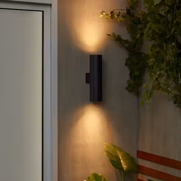 GRÖNSPRÖT ГРЁНСПРЁТ Бра - для сада чёрный 28 см - схема-чертеж с размерами