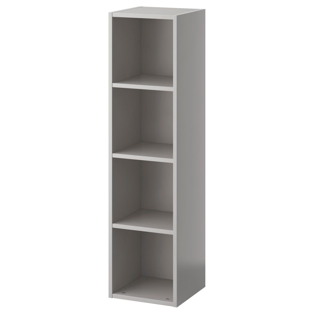 Секция полок АПЕЛЬВИКЕН, светло-серый - схема-чертеж с размерами