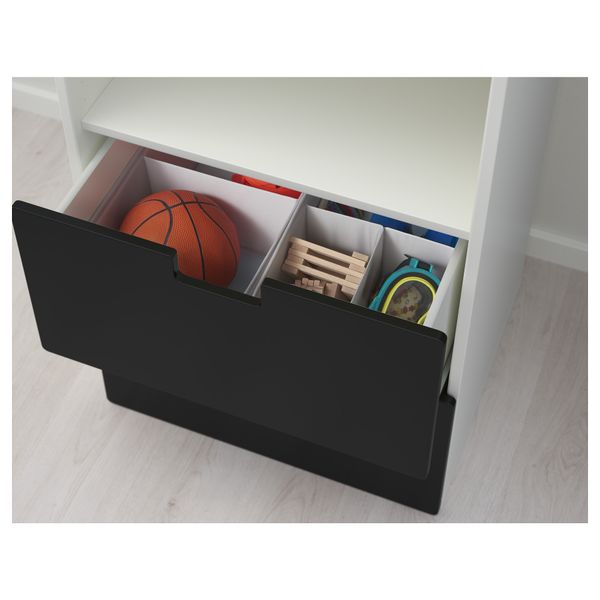 Комбинация для хранения СТУВА, белый, черный (60x50x128 см) - фото 3