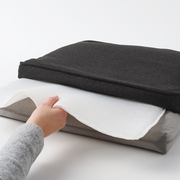 Подушка на садовый стул, антрацит 44x44 см IKEA JÄRPÖN/DUVHOLMEN ЙЭРПОН/ДУВХОЛЬМЕН 494.127.83 - фото 4