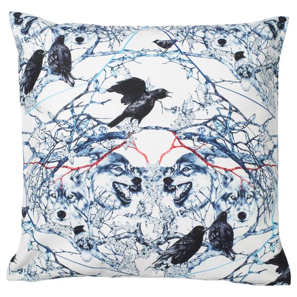 Чехол на подушку СТУНСИГ, волк (50x50 см) - схема-чертеж с размерами