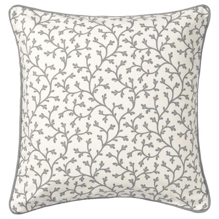 Чехол на подушку ЛУНГЁРТ, серый, белый (50x50 см)