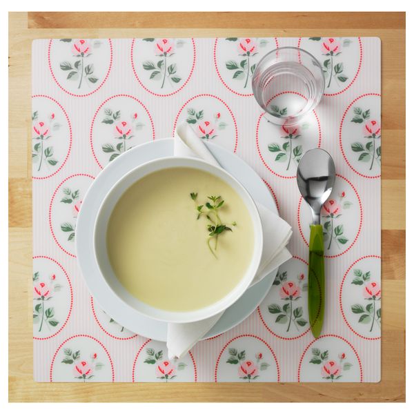 Салфетка под прибор ОМЭТТЛИГ, цветок (37x37 см) - схема-чертеж с размерами