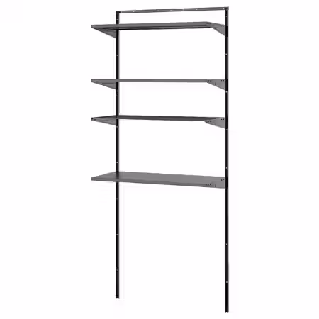 BOAXEL Комбинация для прачечной - антрацит/металлический 82x40x201 см