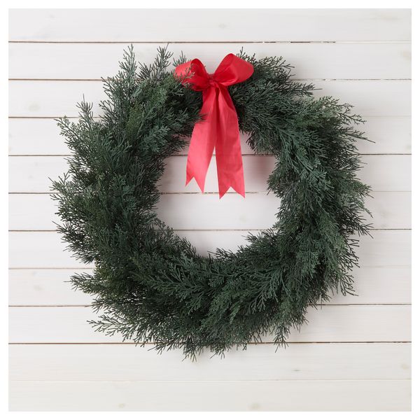 Искусственный венок СМИККА, д/дома/улицы, кедр (60 см) - фото 2