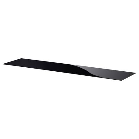 Верхняя панель, стекло черный 180x40 см IKEA BESTÅ БЕСТО 603.838.97