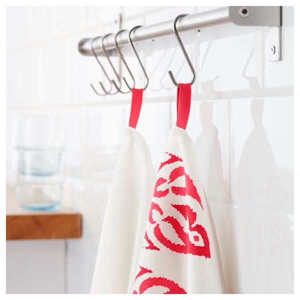 Полотенце кухонное СОММАР 2016, белый, красный (50x70 см) - схема-чертеж с размерами