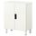 Комбинация для хранения с дверцами СТУВА, белый, белый (60x30x75 см)