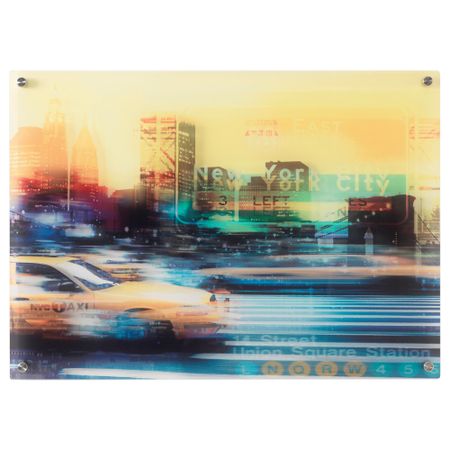 Картина МАНТЭБО, Такси в Нью-Йорке (70x50 см)