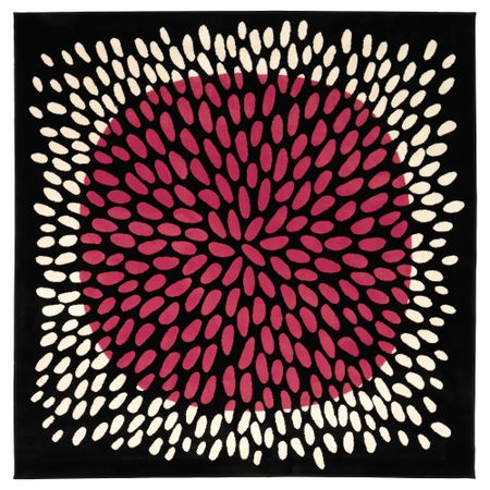 Ковер, короткий ворс ТРОДКЛЁВЕР, разноцветный (200x200 см)