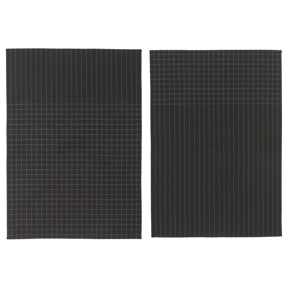 Полотенце кухонное ИКЕА/365+, черный (50x70 см) - фото 1