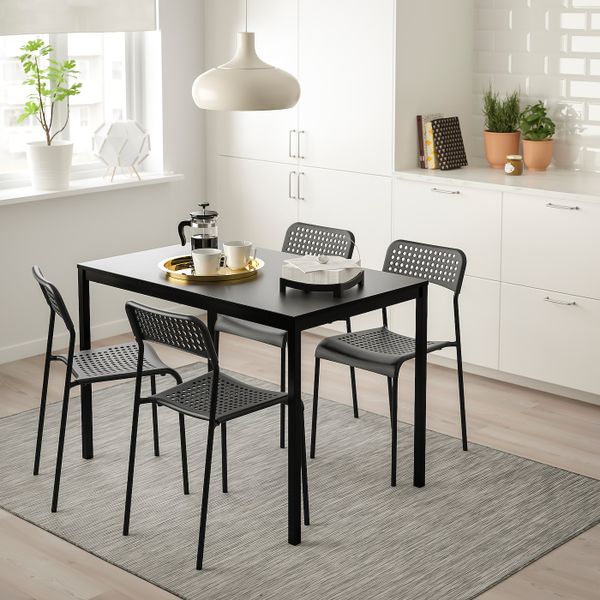 Стол и 4 стула, черный 110 см IKEA TÄRENDÖ ТЭРЕНДО / ADDE АДДЕ 792.297.78 - фото 4