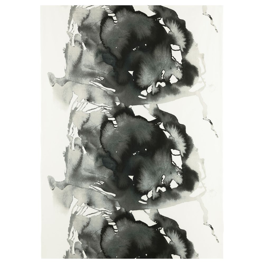 Ткань НАТТ-ГЛИМ, серо-черный темный (150 см) - фото 1