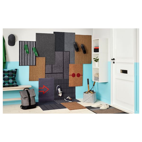 Придверный коврик, темно-синий, 35x55 см IKEA KRISTRUP КРИСТРУП 903.924.52 - фото 5