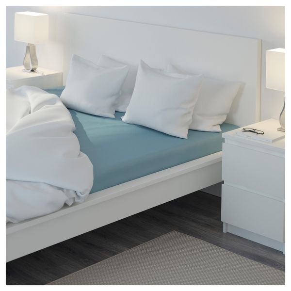 Простыня натяжная НАТТЭСМИН, синий - фото 5