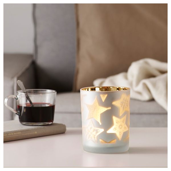 Подсвечник ВИНТЕР 2016, матовое стекло (12.5 см) - схема-чертеж с размерами