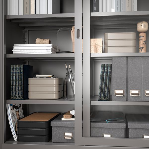 Коробка с крышкой, антрацит, 24x35x6 см IKEA HARVMATTA 305.553.00 - фото 8