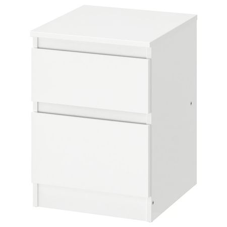 KULLEN Комод с 2 ящиками - белый 35x49 см