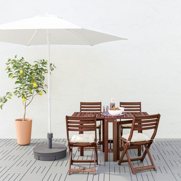 Зонт от солнца, белый 270 см IKEA HÖGÖN ХЁГЁН 804.114.32 - фото 3