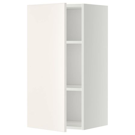 Навесной шкаф с полками, белый/Веддинге белый 40x80 см IKEA METOD МЕТОД 094.472.80