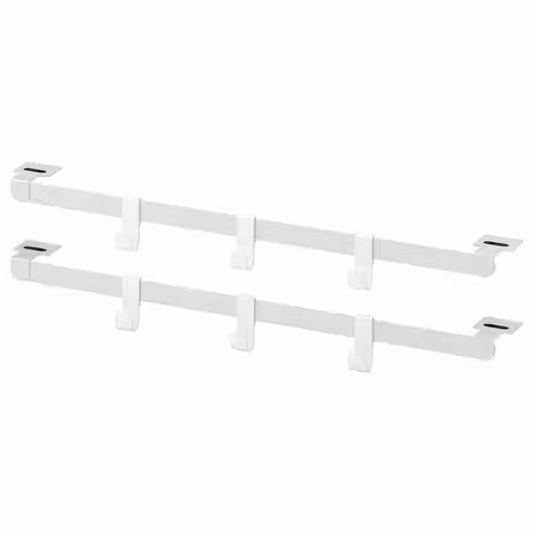 HJÄLPA 2наклад шины+6крючков+2уп.креплений - белый 55 см - схема-чертеж с размерами