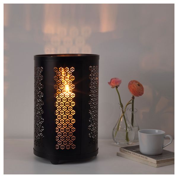 Фонарь для формовой свечи СТАБИГ, черный (35 см) - схема-чертеж с размерами