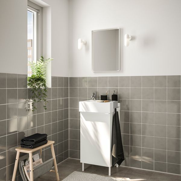 Комплект мебели для ванной, 5 предм., белый/ПИЛКОН смеситель 41 см IKEA ЛИЛЛОНГЕН / ЛИЛЛОНГЕН 993.045.16 - фото 2